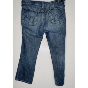 Citizens of Humanity Jeans 29 Blue Denim Whiskey‎ Low Waist Cropped USA Womens